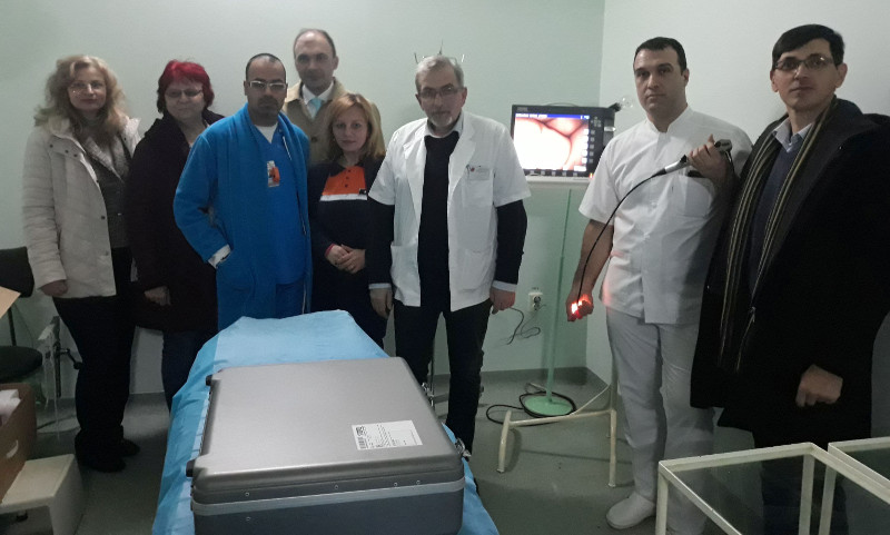 Rotaryenii au donat un bronhoscop performant Spitalului Municipal de Urgenţă Caransebeş 1 DENA SI CU FELIX BRONHOSCOP