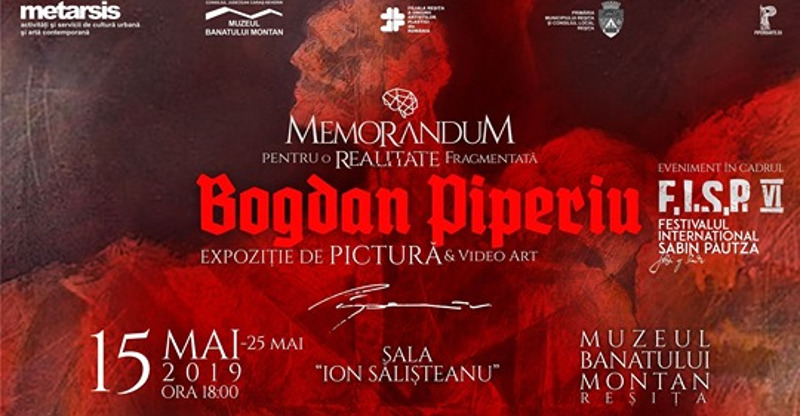 Artistul reşiţean Bogdan Piperiu revine acasă cu o nouă expoziţie de excepţie 1 expoziţie Bogdan Piperiu
