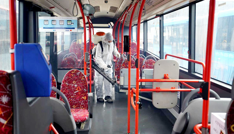 foto dezinfectie autobuze TUR 1