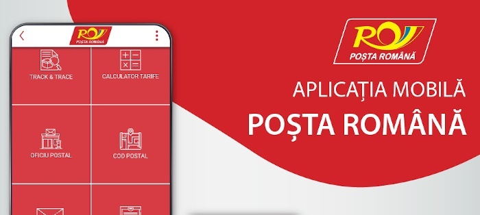 vizual aplicatie mobila Posta Română
