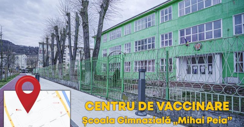 Centrele de vaccinare de la Şcoala Gimnazială „Mihai Peia” şi Colegiul Economic al Banatului Montan sunt active pe platforma electronică