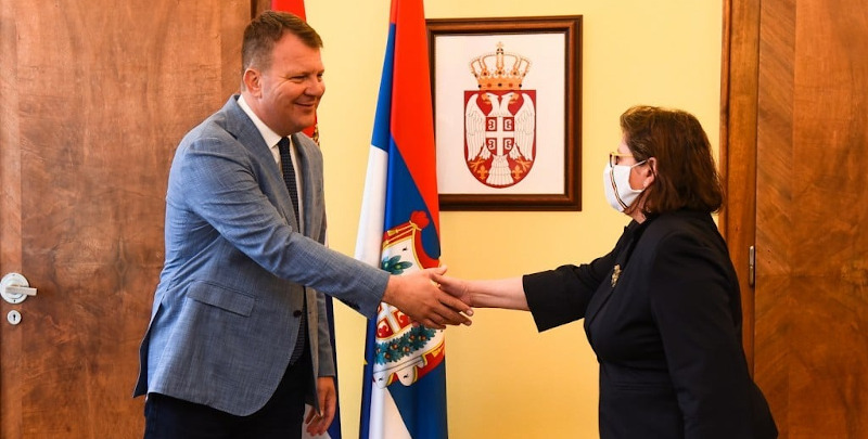 Întâlnire pentru fonduri europene transfrontaliere alocate Caraș-Severinului 1 intalnire Romania - Serbia