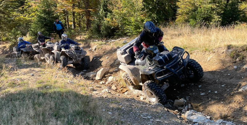 Amendă de 15.000 de lei pentru o plimbare cu ATV-urile