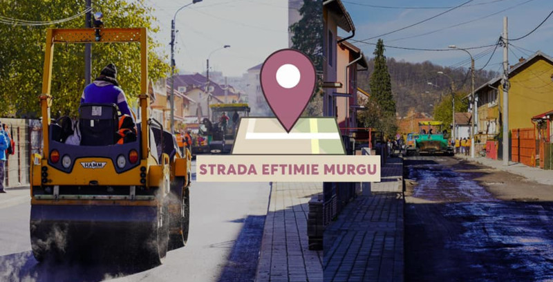 S-au finalizat lucrările de reabilitare de pe strada Eftimie Murgu din Reșița