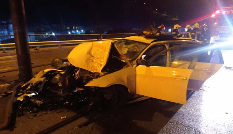 Grav accident în cartierul Stavila din Reșița 1 accident stavila