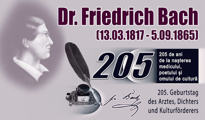 În 14 martie, întreaga corespondență care pleacă de la Oficiul Poștal Reșița 1 va avea o ștampilă comemorativă 1 PROGRAMM MARZ 2022 FRIEDRICH BACH LOGO