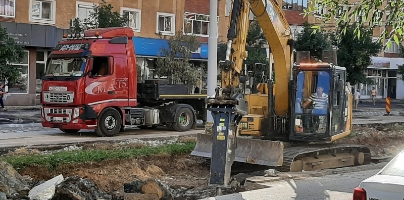 Se lucrează într-un ritm susținut la tramvaiul reşiţean, declară primarul Ioan Popa 1 lucrari tramvai
