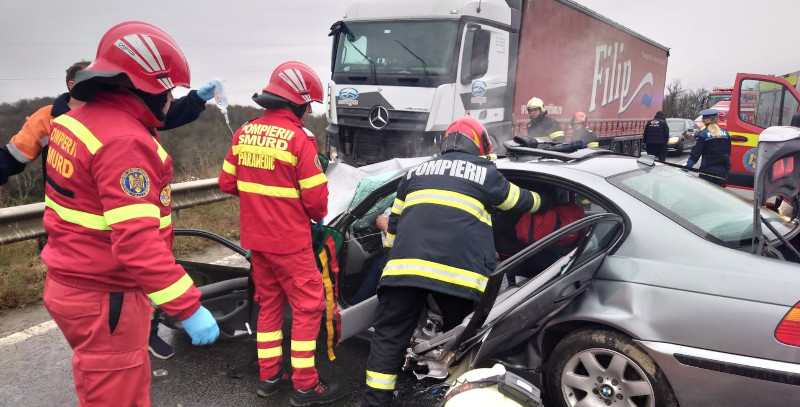 Accident grav produs în apropiere de Domașnea, soldat cu decesul unei persoane 1 acc 18 noi