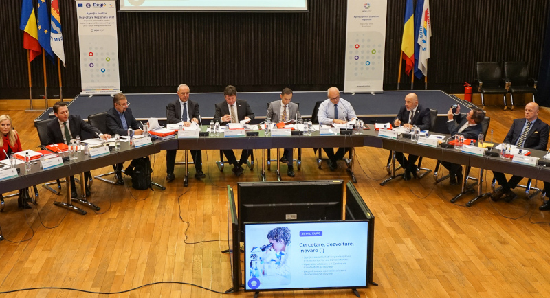 Romeo Dunca, președintele CJ Caraș-Severin, a predat ștafeta lui Alin Nica pentru șefia Consiliului pentru Dezvoltare Regională 1 adr conducere