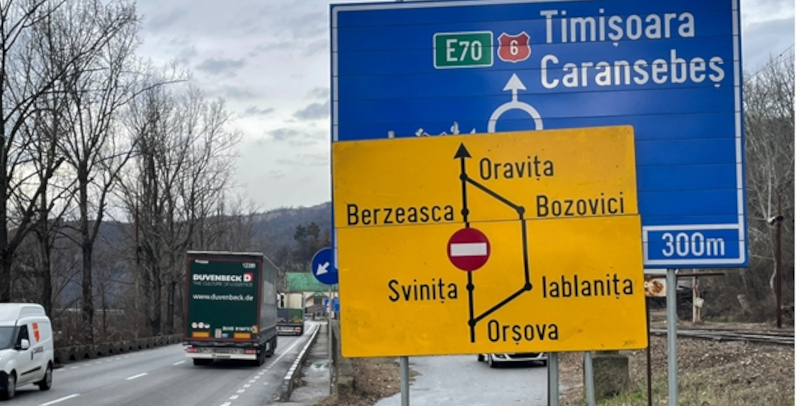 E oficial: traficul în zona Berzasca rămâne închis până în a doua jumătate a lunii februarie 1 drum inchis clisura
