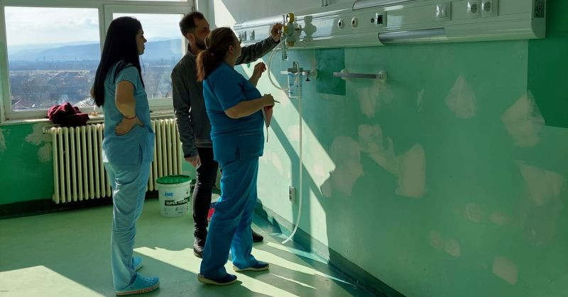 Proiectul de fluide medicale, în grafic la spitalul din Caransebeş 1 proiect fluide 2