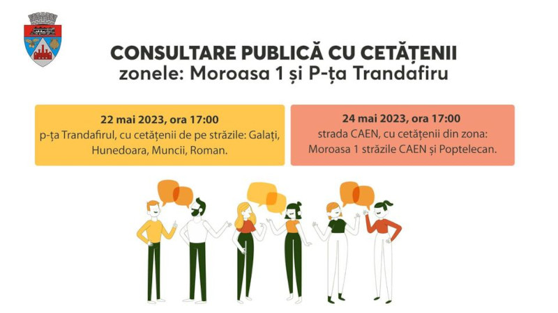 Primăria Reșița îi invită pe cetățenii din zonele Moroasa 1 și Piața Trandafirul la consultări 1 consultari resita