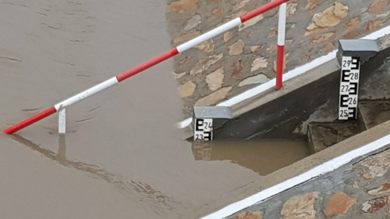 Pe râul Pogăniș, în localitatea Valeapai, este atinsă cota de atenție 1 cote apa