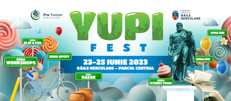 În iunie, la Băile Herculane se organizează prima ediție a Yupi Fest 1 yupi fest