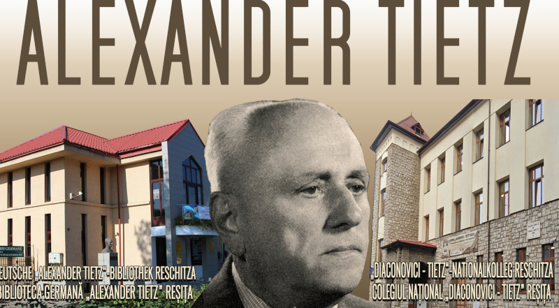 45 ani de la trecerea în eternitate a lui Alexander Tietz 1 ALEXANDER TIETZ 2023 45. TODESTAG ANI DE LA MOARTE LOGO
