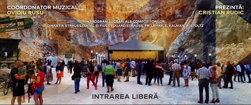 Concertul de muzică vieneză din cariera de piatră de la Bocșa, reprogramat pentru 24 iunie 2023 1 concert bocsa