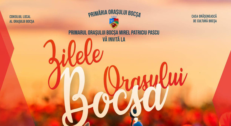 Programul complet al Zilelor orașului Bocșa 1 afis zileleoras