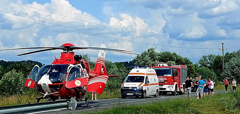 Biciclist rănit într-un accident rutier produs în apropiere de Ezeriș 1 biciclist ranit