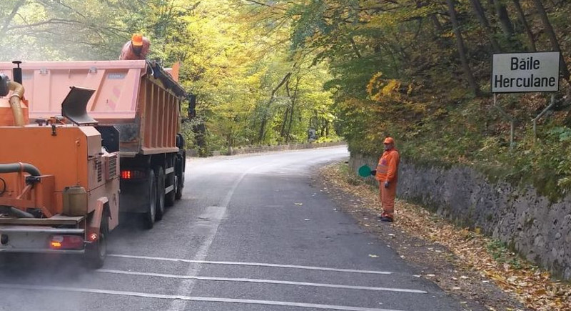 Lucrări de consolidare pe DN 67D, Valea Cernei – Băile Herculane 1 drum herculane
