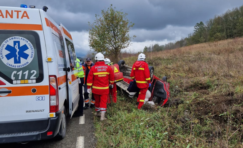 Accident rutier produs pe DJ 581, între localitățile Vodnic și Rafnic 1 accident vodnic