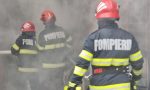 Incendiu la un service auto din Reșița 